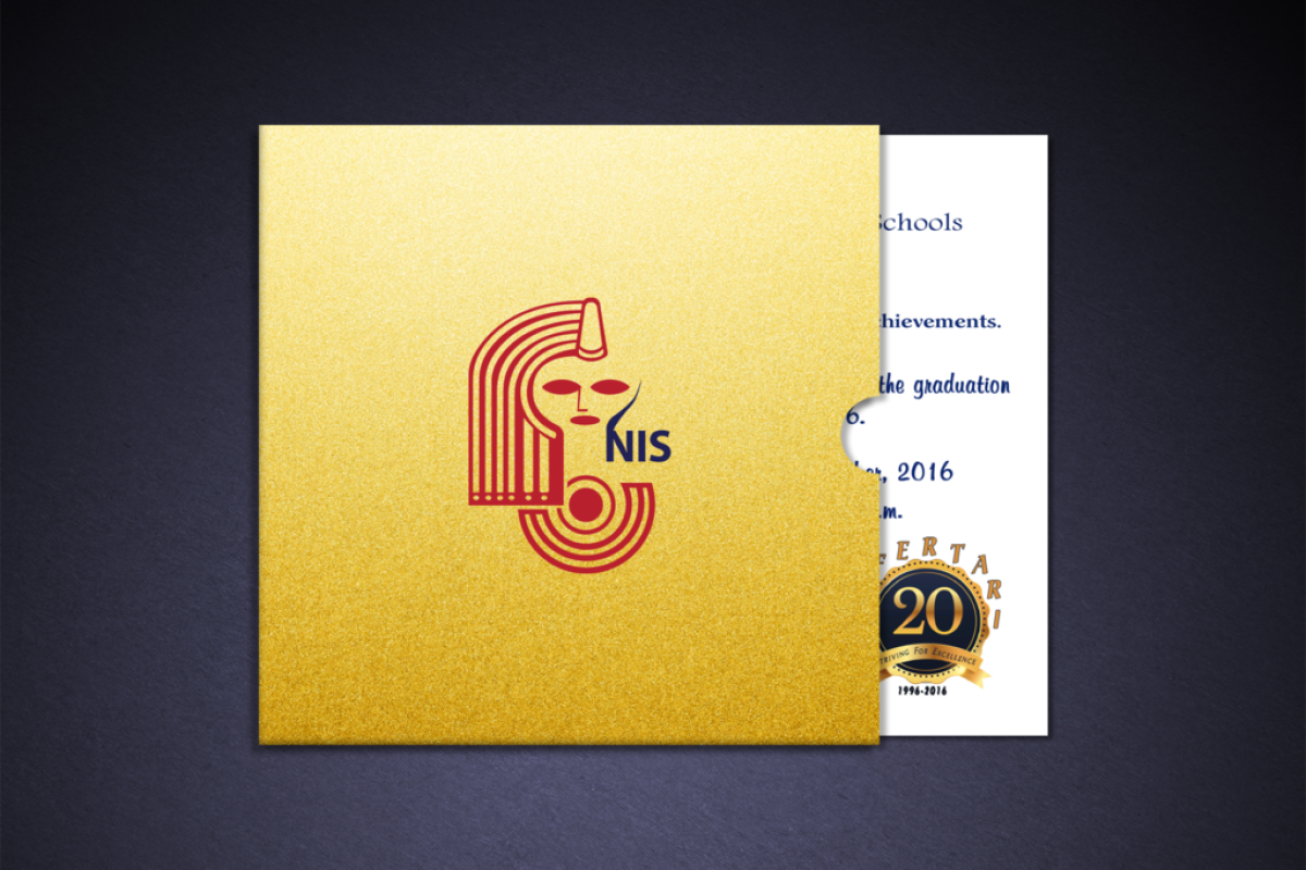 NIS Graduation Card mockup